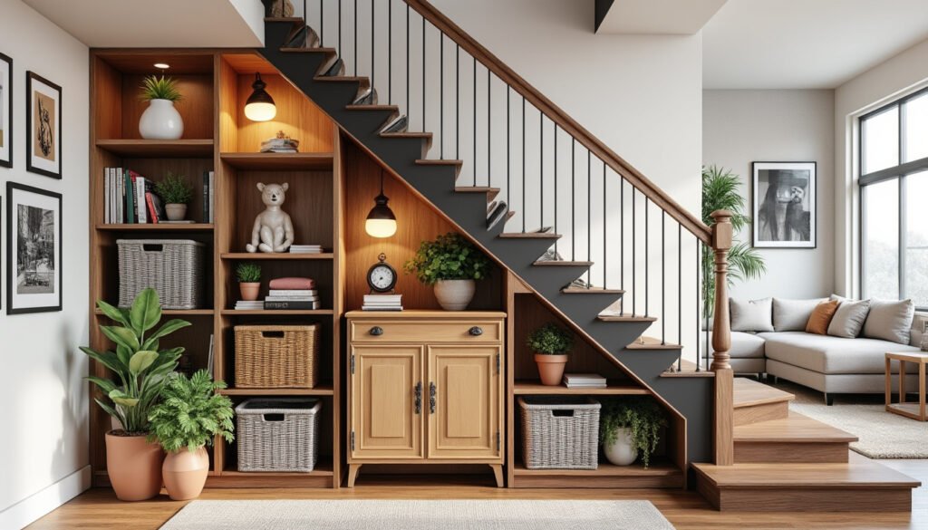 Aménagement sous escalier : idées rangement optimisation