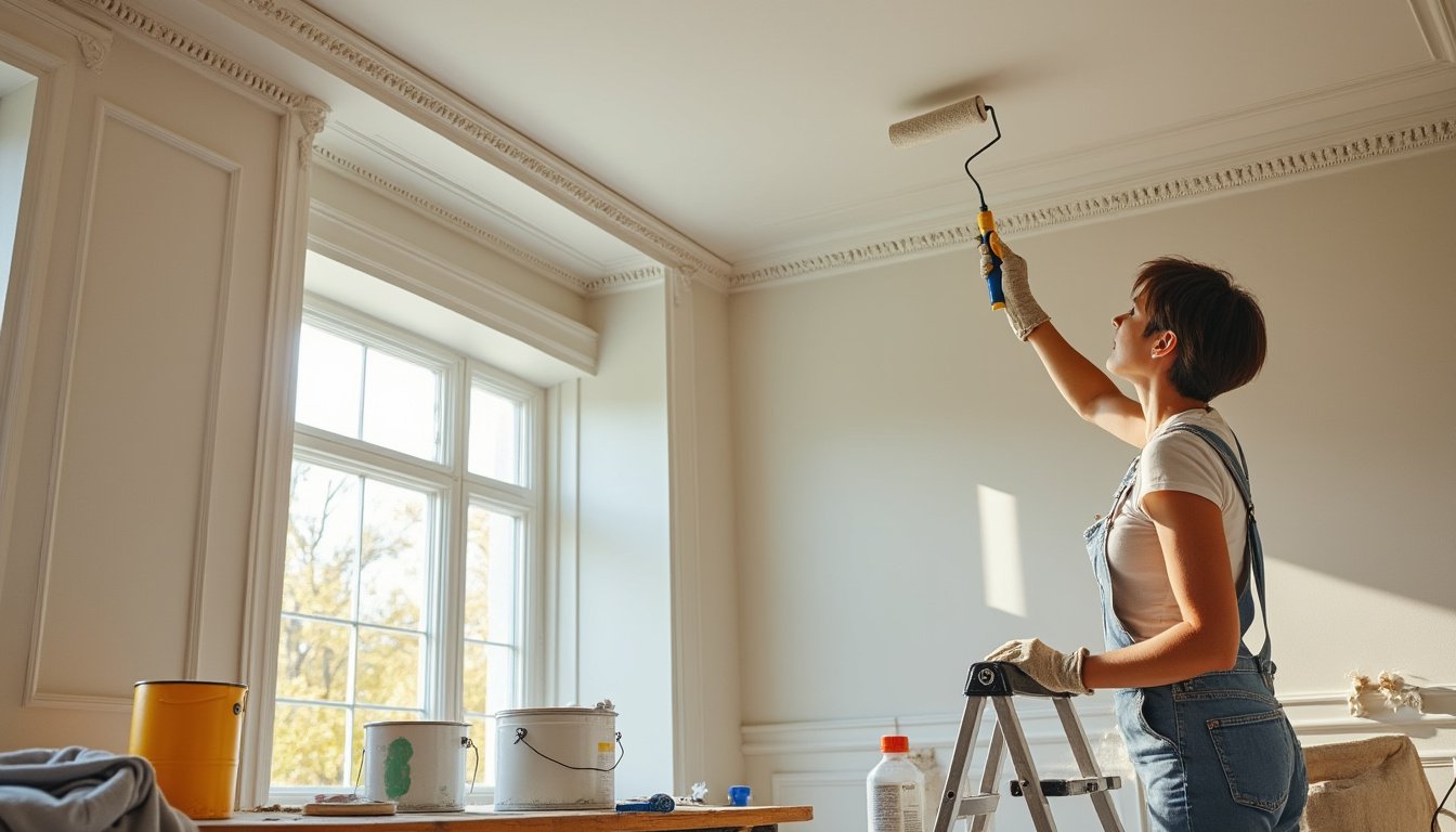 découvrez nos astuces infaillibles pour peindre votre plafond sans laisser de traces. apprenez techniques, outils et conseils pratiques pour un fini impeccable et une décoration harmonieuse.