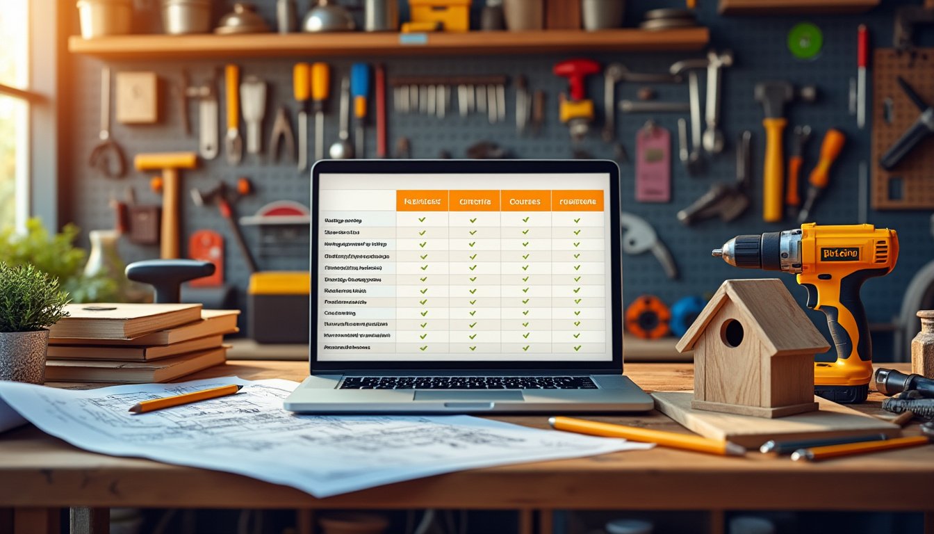 découvrez notre comparatif des meilleurs mooc en bricolage pour vous former efficacement. que vous soyez débutant ou bricoleur expérimenté, trouvez le cours en ligne qui correspond à vos besoins et améliorez vos compétences en bricolage facilement depuis chez vous.