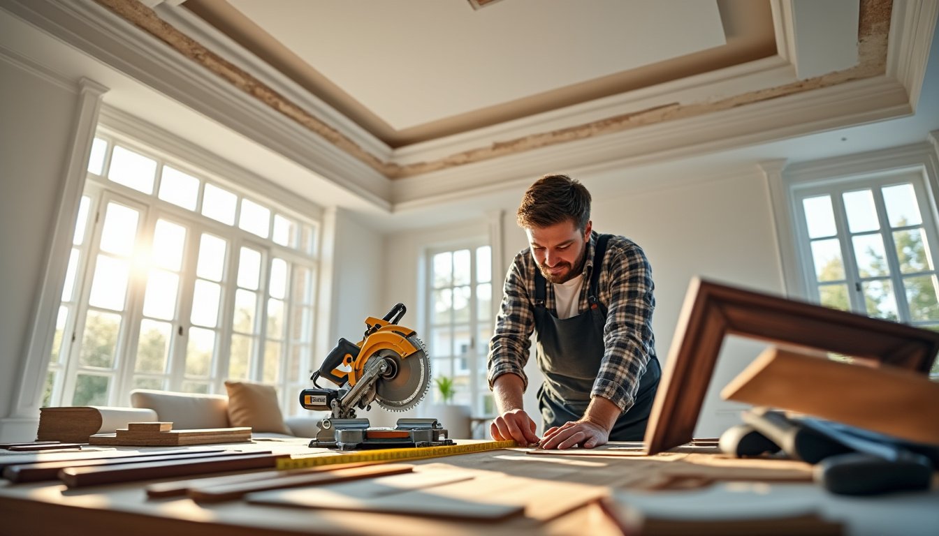 découvrez notre tutoriel complet pour poser des moulures au plafond. suivez nos étapes simples et astuces pratiques pour embellir votre intérieur avec élégance.