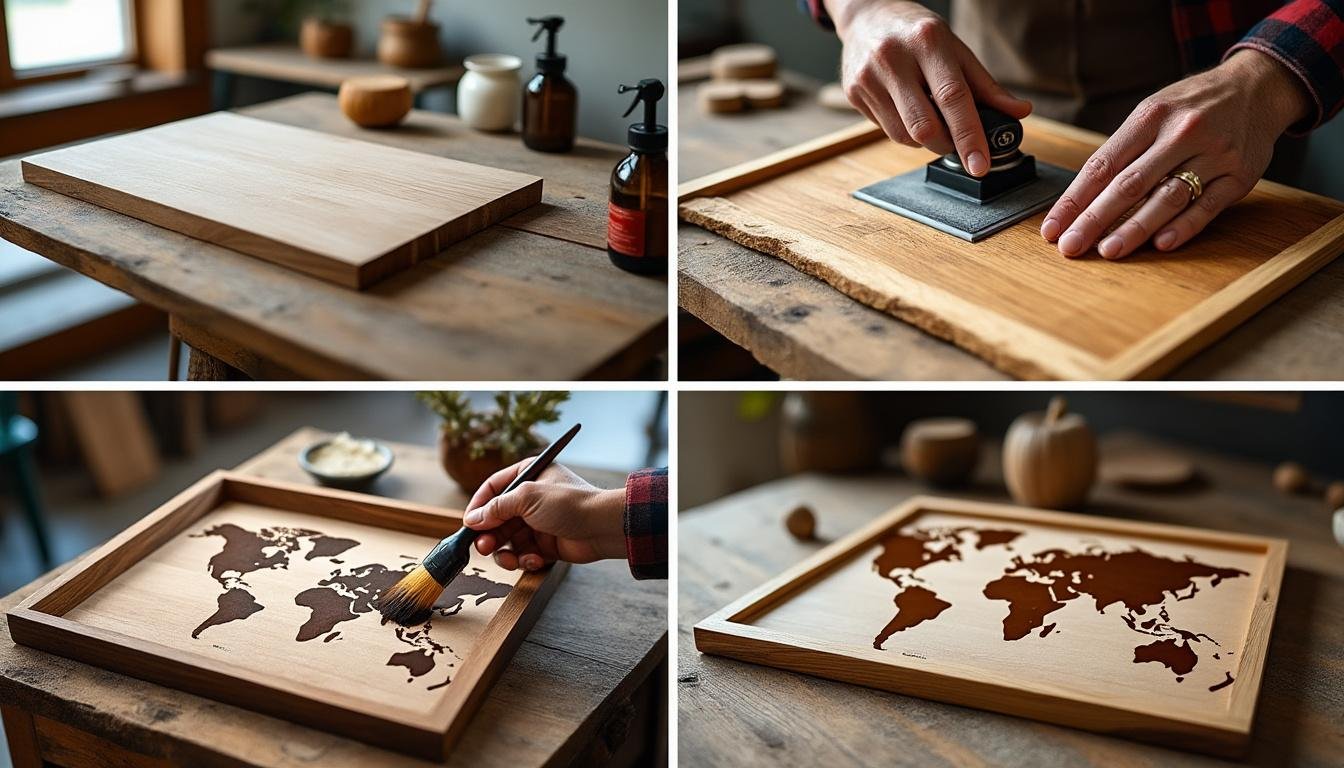 découvrez notre guide pratique pour appliquer la map sur bois en 4 étapes simples. suivez nos conseils pour un séchage optimal de 24h et une finition parfaite qui mettra en valeur vos créations en bois.