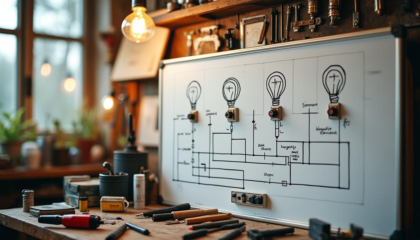 découvrez comment brancher 3 interrupteurs pour contrôler 3 lampes différentes avec un schéma électrique complet conforme à la norme nf. guide étape par étape pour une installation sécurisée et facile.