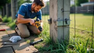 découvrez étape par étape comment fixer un grillage rigide sur un poteau en béton déjà en place. conseils pratiques, outils nécessaires et astuces pour une installation durable et sécurisée de votre clôture.