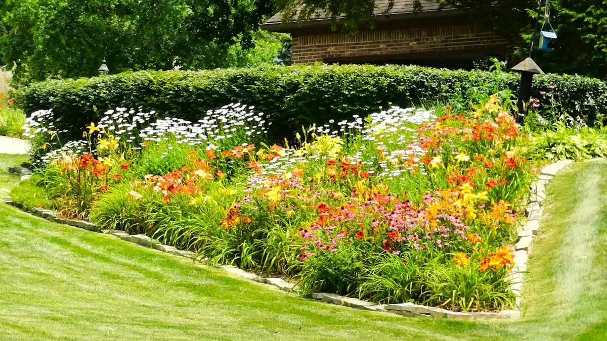 idee bordure jardin — Idée bordure jardin : séparer pelouse et massif sans se tromper