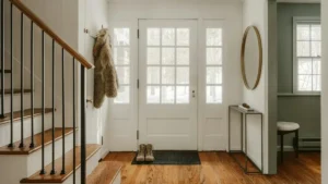 idee entree maison — Idée entrée maison : couleur, rangement et éclairage